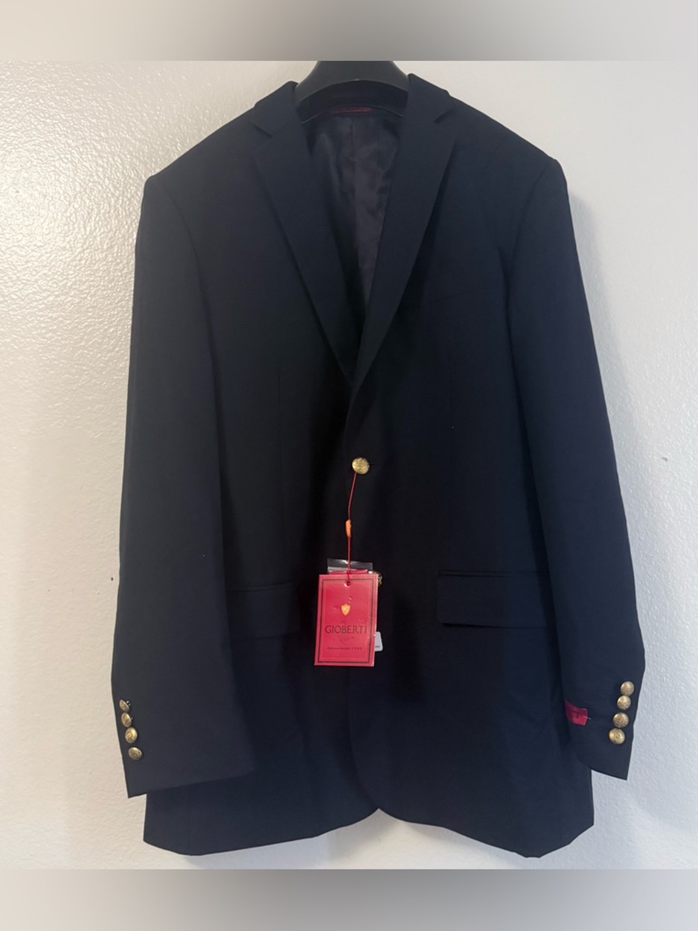 Gioberti Men's Formal Navy Blazer Jacket, Size 40 Regular